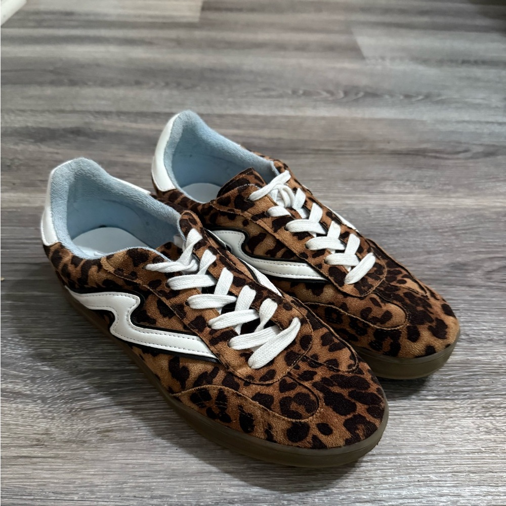 Madden Girl Giia Leopard Print Sneakers